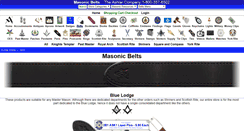 Desktop Screenshot of masonicbelts.com